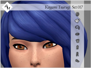 Sims 4 — Kagami Tsurugi - Set017 - Face Paint - Contacts by AleNikSimmer — THIS PACK HAS ONLY THE CONTACTS. -TOU-: DON'T