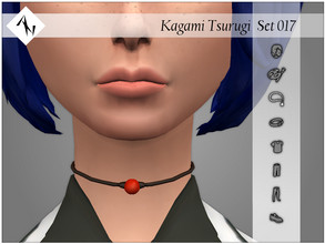 Sims 4 — Kagami Tsurugi - Set017 - Necklace - Miraculous by AleNikSimmer — THIS PACK HAS ONLY THE MIRACULOUS. -TOU-: