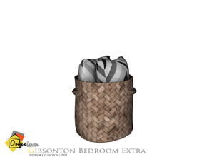 Sims 4 — Gibsonton Pillow Storage Basket by Onyxium — Onyxium@TSR Design Workshop Bedroom Collection | Belong To The 2022