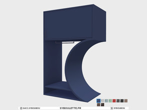 Sims 4 — Galileo - Dresser by Syboubou — Dresser that will fit the round cubby chair. It's symmetrical so it can be