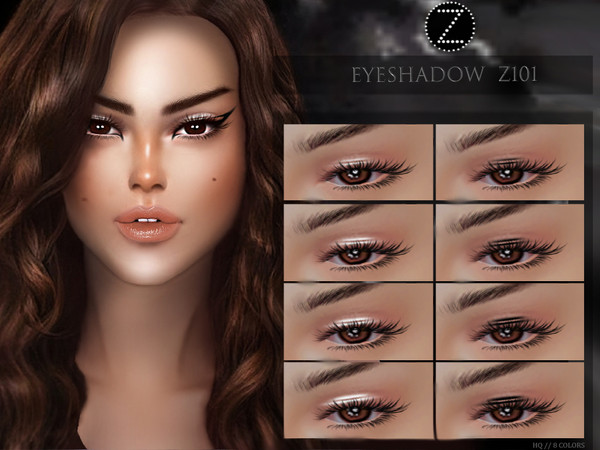 Sims 4 — EYESHADOW Z101 by ZENX — -Base Game -All Age -For Female -8 colors -Works with all of skins -Compatible with HQ