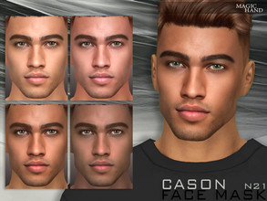 Sims 4 — Cason Face Mask N21 by MagicHand — Male face mask (5 shades) - HQ compatible. Preview - CAS thumbnail Pictures