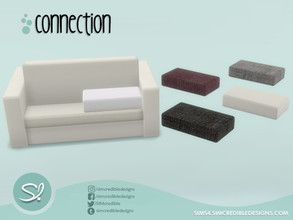 Sims 4 — Connection seating cushion chair high - right by SIMcredible! — This 'chair' has no feet because it was made to
