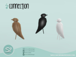 Sims 4 — Connection bird by SIMcredible! — by SIMcredibledesigns.com available at TSR 3 colors variations 