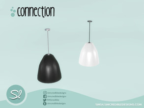 Sims 4 — Connection Ceiling Lamp by SIMcredible! — by SIMcredibledesigns.com available at TSR 2 colors variations