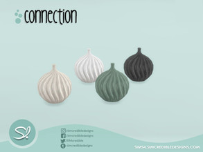 Sims 4 — Connection Vase wide by SIMcredible! — by SIMcredibledesigns.com available at TSR 4 colors variations
