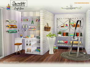Sims 4 — Craft Space [web transfer] by SIMcredible! — Today's update is for those creative sims who appreciate a cute
