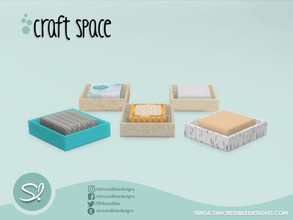 Sims 4 — Craft Space 2 Boxes by SIMcredible! — by SIMcredibledesigns.com available at TSR 5 colors variations