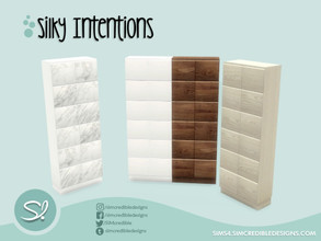 Sims 4 — Silky Intentions Cabinet closed by SIMcredible! — by SIMcredibledesigns.com available at TSR 6 colors variations
