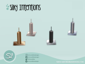 Sims 4 — Silky Intentions Toilet Brush by SIMcredible! — by SIMcredibledesigns.com available at TSR 4 colors variations