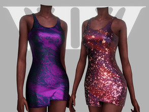 Sims 4 — Color Explosion Collection - DRESS by Viy_Sims — Color Explosion Collection Outifit New Mesh 17 Colors