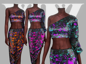 Sims 4 — Color Explosion Collection - SET by Viy_Sims — Color Explosion Collection Outifit New Mesh 18 Colors Compatible