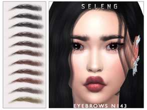 Sims 4 — Eyebrows N143 by Seleng — The eyebrows has 21 colours and HQ compatible. Allowed for teen, young adult, adult