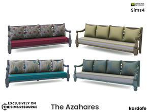 Sims 4 — kardofe_The Azahares_Sofa by kardofe — Outdoor sofa, in classic style, in four colour options