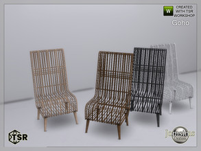 Sims 4 —  Goho garden dining chair by jomsims —  Goho garden dining chair