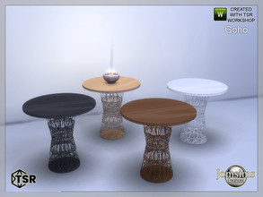 Sims 4 — Goho garden dining table by jomsims — Goho garden dining table