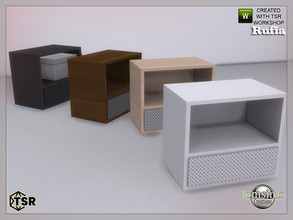 Sims 4 — Rufia bedroom end table by jomsims — Rufia bedroom end table