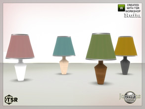 Sims 4 — Rufia bedroom table lamp by jomsims — Rufia bedroom table lamp