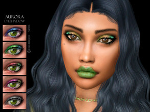 Sims 4 — Aurora Eyeshadow N35 by Suzue — -12 Swatches -For Female (Teen to Elder) -HQ Compatible