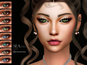 Sims 4 — Sea Eyes N25 by Suzue — -15 Swatches -Facepaint Category -For all Ages and Genders -HQ Compatible