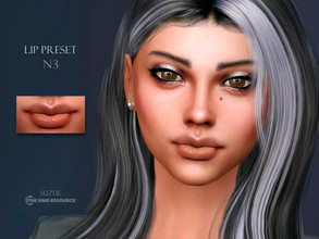 Sims 4 — Lip Preset N3 by Suzue — -New Preset (Suzue) -For Female and Male (Child to Elder)