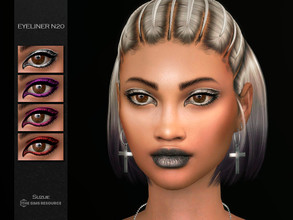 Sims 4 — Eyeliner N20 by Suzue — -10 Swatches -For Female (Teen to Elder) -HQ Compatible