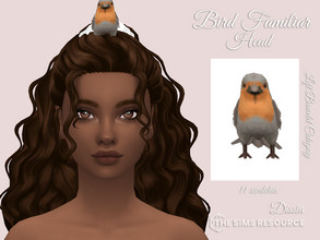 Sims 4 — Bird Familiar (Head) by Dissia — Little bird sitting on your sim head :) Available in 11 swatches Left Bracelet