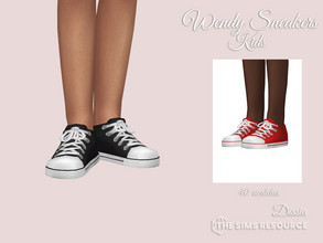 Sims 4 — Wendy Sneakers v1 Kids by Dissia — Cute sneakers for children :) Available in 40 swatches