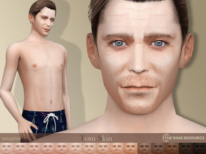 Sims 4 — Tom Skin by MSQSIMS — This Tom Hiddleston skin for male sims comes in 15 colors from light to dark. It is