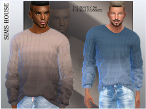 Sims 4 — Men's long sleeve T-shirt by Sims_House — Men's long sleeve T-shirt 12 options. Men's long sleeve T-shirt for