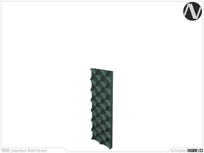 Sims 4 — Istanbul Wall Panel Slice Of Diamond Short by ArtVitalex — Decorative Collection | All rights reserved | Belong