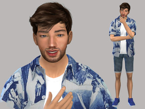 Sims 4 — Kenny Dudley by meltemdrk — Go to the tab Reguired to download the CC needed.