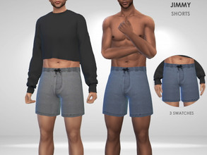Sims 4 — Jimmy Shorts by Puresim — Men shorts in 3 swatches.