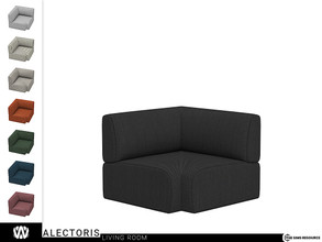 Sims 4 — Alectoris Living Chair - Corner by wondymoon — - Alectoris Living Room - Living Chair - Corner - Wondymoon|TSR -