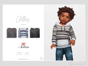 Sims 4 — Stripes Hoodie 01 for Toddler by remaron — Stripes Hoodie for Toddler in The Sims 4 ReMaron_T_StripesHoodie01