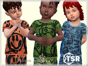 Sims 4 — Shirt Gamer  by bukovka — Toddler T-shirt, boys only. Installed standalone, suitable for the base game, 3 color