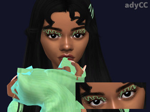 Sims 4 — lele eyeliner by adyCC — hi! new eyeliner, 4 pastel swatches, base game compatible