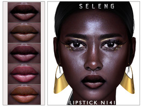 Sims 4 — Lipstick N141 by Seleng — The lipstick has 24 colours and HQ compatible. Allowed for teen, young adult, adult