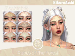 Sims 4 — Runes of The Forest Facepaint by siyahanime — - It is suitable for Female and Male. ( Todler to elder ) - 7