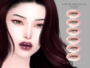 Sims 4 — GLITTER FOR EYES N3 by ANGISSI — Previews made with HQ mod -6 colors -HQ compatible -female -Custom thumbnail