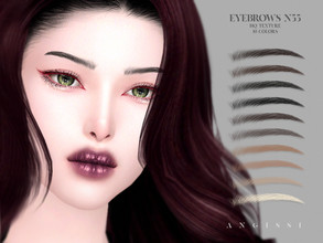 Sims 4 — Eyebrows n55 by ANGISSI — *For all questions go here - angissi.tumblr.com *10 colors *HQ compatible *Female