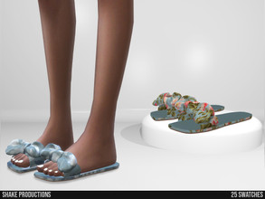 Sims 4 — 889 - Slippers by ShakeProductions — Shoes/Flats-Slippers New Mesh All LODs Handpainted 25 Colors