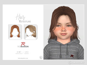 Sims 4 — River Toddler Hair Retexture Mesh Needed by remaron — Hair retexture for Toddler in The Sims 4 PLEASE READ
