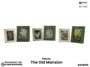Sims 4 — The Old Mansion Photo frames by kardofe — Set of two photo frames in three different options
