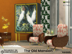 Sims 4 — The Old Mansion by kardofe — Mid Century inspired bedroom, this first part consists of nine new meshes, which