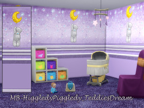 Sims 4 — MB-HiggledyPiggledy_TeddiesDream by matomibotaki — MB-HiggledyPiggledy_TeddiesDream lovely and cute wallpaper