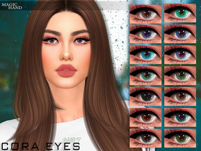 Sims 4 — [Patreon] Cora Eyes N87 by MagicHand — Sparkling eyes for males and females in 16 colors - HQ Compatible.