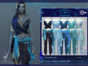 Sims 4 — ACUARIUS  OUTFIT by DanSimsFantasy — Outfit inspired by the sign that represents the constellation of Aquarius.