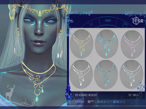 Sims 4 — ACUARIUS  NECKLACE by DanSimsFantasy — Necklace inspired by the sign that represents the constellation of
