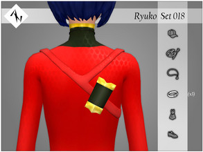 Sims 4 — Ryuko - Set018 - Ring - Scabbard by AleNikSimmer — THIS PACK HAS ONLY THE SCABBARD. -TOU-: DON'T reupload my